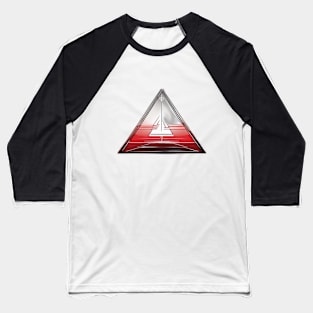 Pyramid Red Shadow Silhouette Anime Style Collection No. 470 Baseball T-Shirt